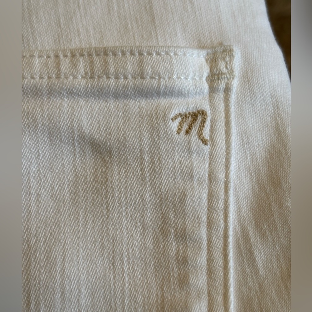 Madewell White Cali Demi Boot Jeans Size 29T EUC - Picture 4 of 9